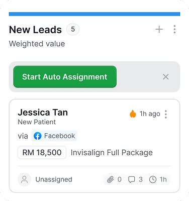 RakanSales lead card with contact details and conversation history